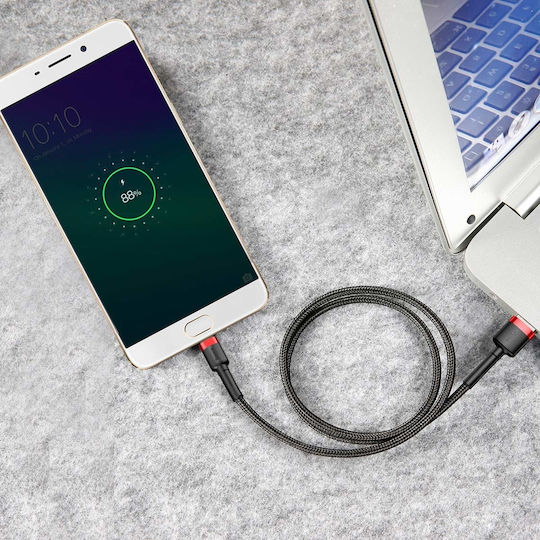 Baseus Cafule Geflochten USB 2.0 auf Micro-USB-Kabel Rot 2m (CAMKLF-C91) 1Stück