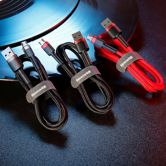 Baseus Cafule Geflochten USB 2.0 auf Micro-USB-Kabel Rot 2m (CAMKLF-C09) 1Stück