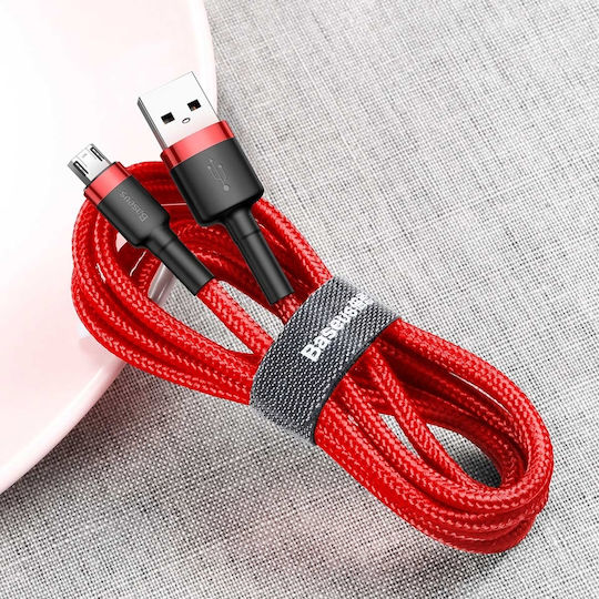 Baseus Cafule Geflochten USB 2.0 auf Micro-USB-Kabel Rot 2m (CAMKLF-C09) 1Stück