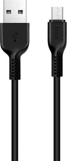 Hoco Regular USB 2.0 to micro USB Cable Μαύρο 3m (X20 Flash)