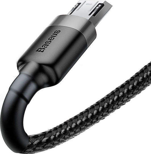 Baseus Cafule Braided USB 2.0 to micro USB Cable Μαύρο 3m (CAMKLF-HG1)