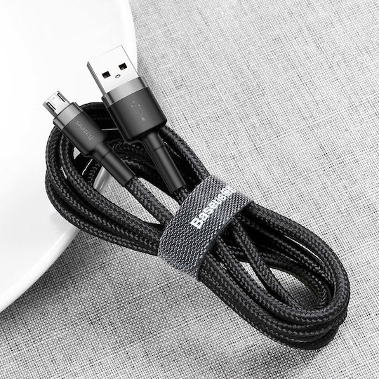 Baseus Cafule 1m Braided USB 2.0 to micro USB Cable Gray (CAMKLF-BG1)