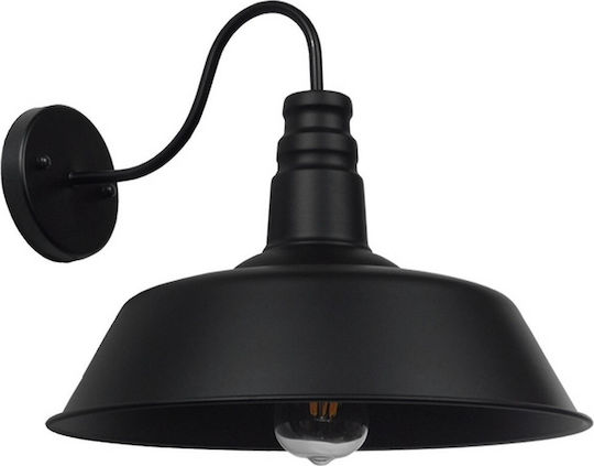 GloboStar Lamp Wall Black 42x36x36cm GloboStar Lamp Wall Black 42x36x36cm
