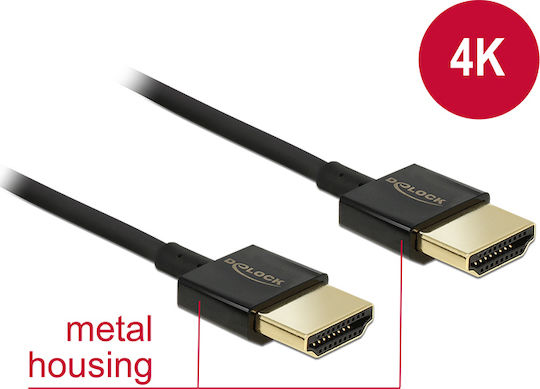 DeLock HDMI 2.0 Kabel HDMI-Stecker - HDMI-Stecker 4.5m Schwarz