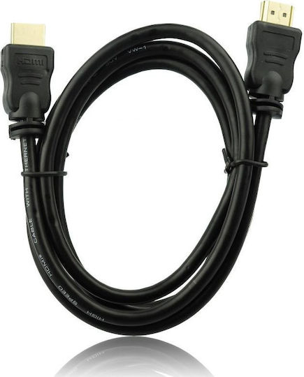 TelForceOne HDMI 1.4 High Speed 1080p 120Hz Кабел HDMI Мъжки - HDMI Мъжки 1.5m Черен