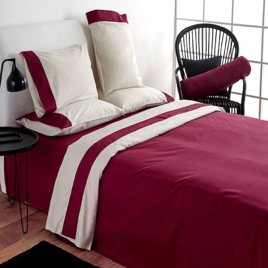 SB Home Simi Σετ Σεντόνια Υπέρδιπλα 240x270εκ. Μπορντό (4τμχ)