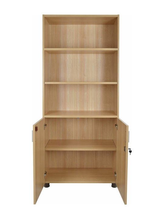 Bookcase Vance Beige 80x40x190cm