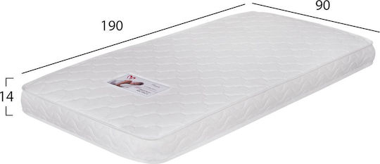 HomeMarkt Jordy Μονό Ανατομικό Στρώμα Διπλής Όψης Roll Pack 90x190x14cm
