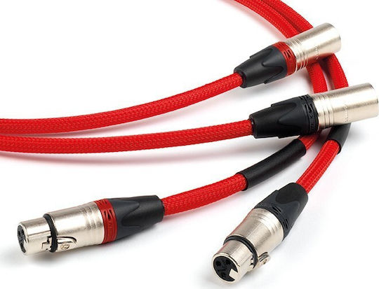 Chord Shawline Interconnect Analog Cable XLR male - XLR female Κόκκινο 1m