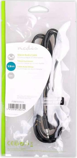 Nedis 3.5mm male - 3.5mm female Cable Black 2m (CAGP22050BK20)
