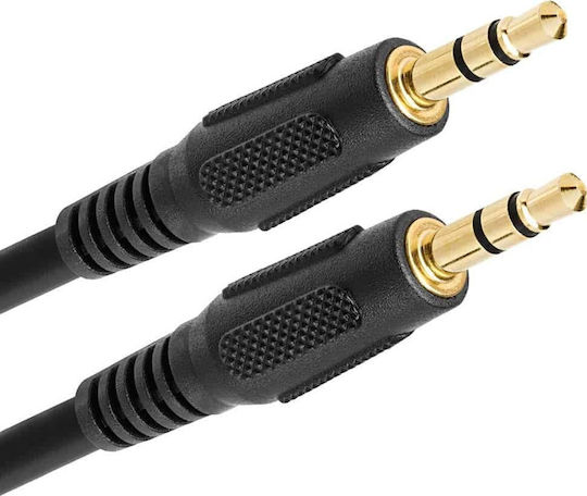 Bridge Cable Καλώδιο Ήχου 3.5mm male - 3.5mm male Μαύρο 1.5m 05000ADT60BK