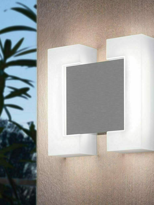 Eglo Sitia Wall-Mounted Outdoor Ceiling Light LED IP44 8W with Warm White Light 18x18εκ.