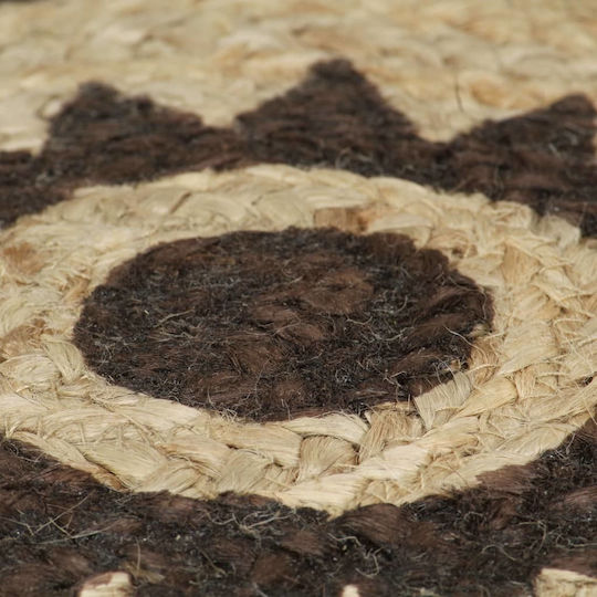 vidaXL Handmade Rug Round Summer from Jute Brown