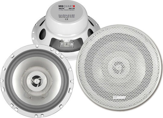 MB Quart Waterproof Marine Speaker Set 6.5" with 80W RMS White