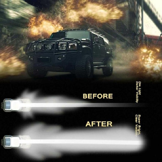 Headlights Car in Bar Shape LED Universal 10 - 30V 72W 13.5cm with White Lighting 1pcs