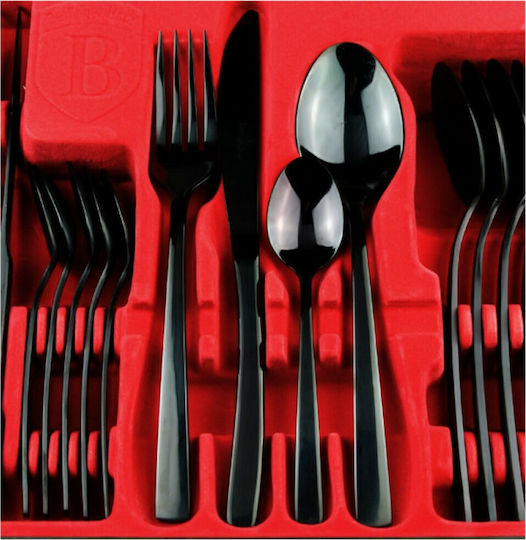 Berlinger Haus The Perfect Line Сет ножове и вилице Неръждаеми Deep Black Collection 24бр