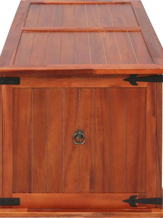 vidaXL Wooden Decorative Trunk Brown 79x34x32cm