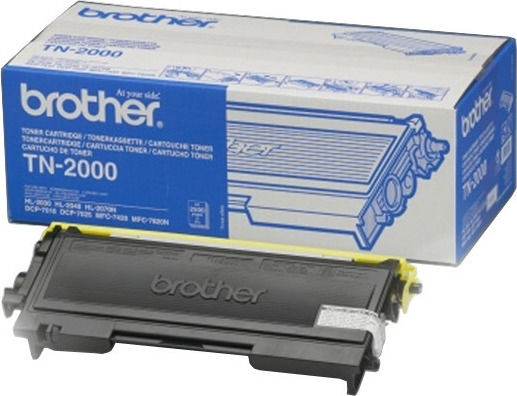 Brother TN-2000 Оригинален Тонер Лазерен Принтер Черен 2000 Страници (TN-2000)