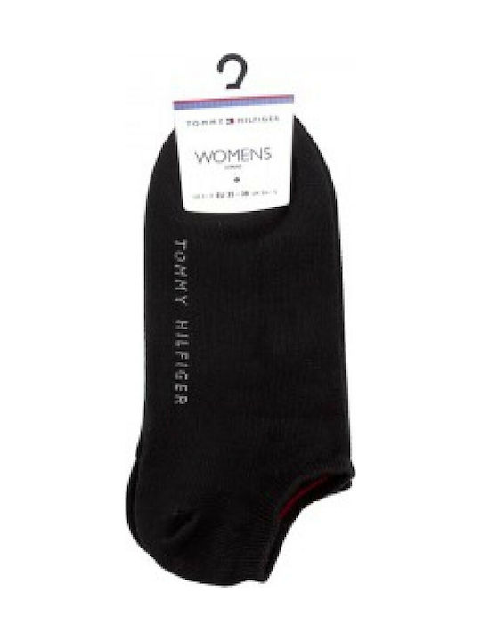 Tommy Hilfiger Damen Einfarbige Socken Schwarz 2Pack Tommy Hilfiger Damen Einfarbige Socken Schwarz 2Pack