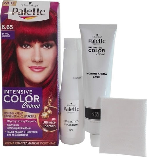 Palette Intensive Color Creme Vopsea de Păr 6.65 Roșu Intens 50ml