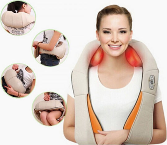 Factory Massage Device Shiatsu for the Neck with Infrared Heat Beige