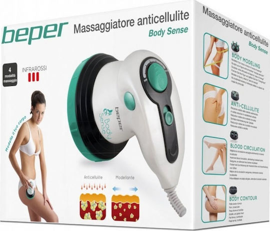 Beper Συσκευή Μασάζ για τα Πόδια & το Σώμα κατά της Κυτταρίτιδας με Υπέρυθρες Λευκή