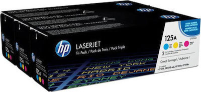 HP 125A Multipack Toner Laserdrucker Cyan/Gelb/Magenta 3Stück (CF373AM)