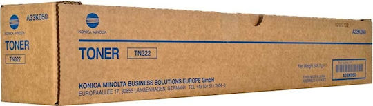 Konica Minolta TN-322 Γνήσιο Toner Laser Εκτυπωτή Μαύρο 24000 Σελίδων (A33K050)