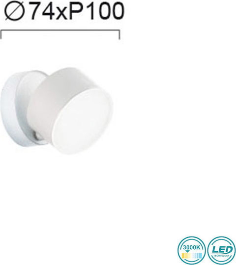 Viokef Nod Single LED Spot in White Color
