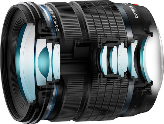 Olympus Crop Φωτογραφικός Φακός M.Zuiko Digital ED 12-45mm f/4 PRO Standard / Wide Angle για Micro Four Thirds (MFT) Mount Μαύρος