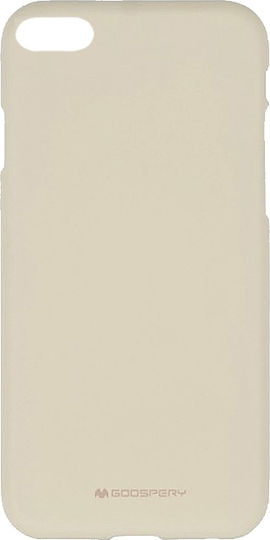 Mercury Soft Feeling Back Cover Silicone Beige (iPhone 8/7 Plus)