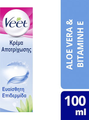 Veet Hair Removal Body Cream Suitable for Sensitive Skin with Aloe Vera 100ml