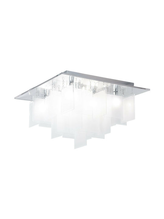 Eglo Condrada Modern Glas Deckenleuchte mit Fassung G9 47Stück Weiß