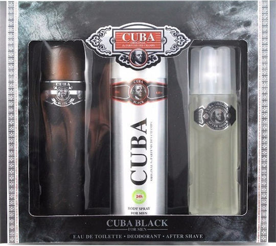 Cuba Black Eau De Toilette 100ml & After Shave 100ml & Ανδρικό Σετ με Eau de Toilette
