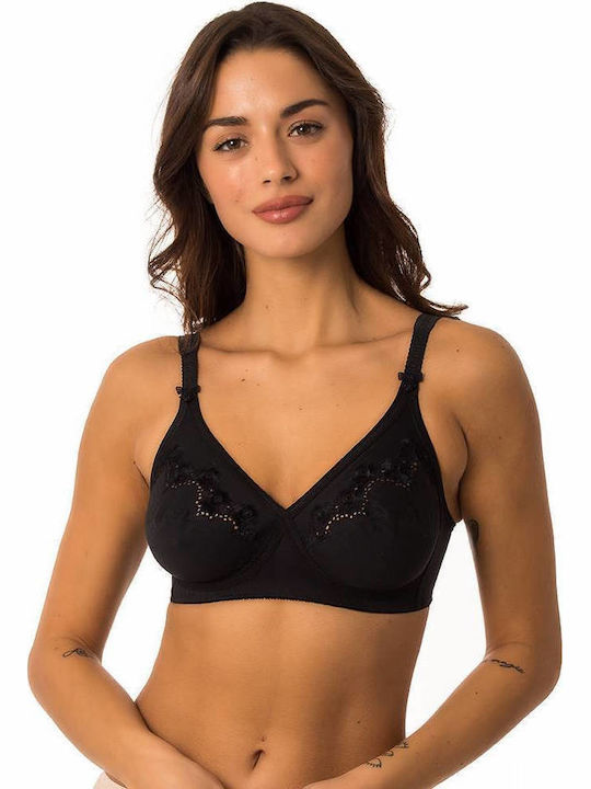 Elasti Cross Bra without Padding without Underwire Black