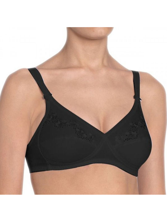 Elasti Cross Bra without Padding without Underwire Black
