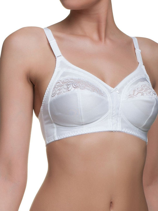 Claudette 104 Bra without Padding without Underwire White