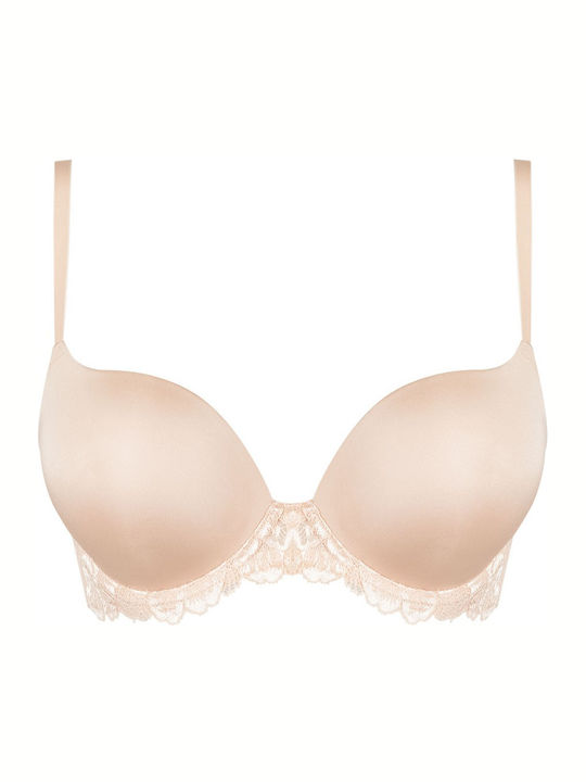 Beige Σουτιέν Liegestütz mit Bügel