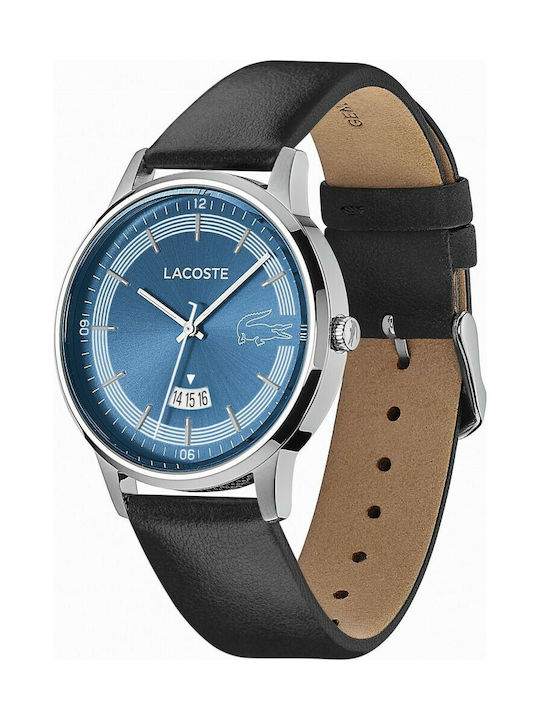 Lacoste Madrid Watch Battery with Black Leather Strap