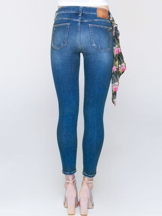 Sandra Damenjeans Mittelhohe Taille in Enger Passform