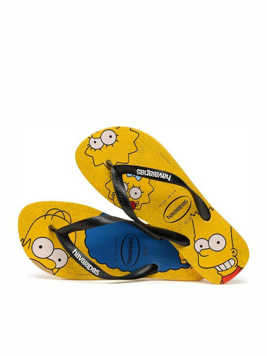 Simpsons Men's Flip Flops Black