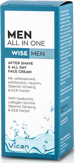 Wise Men 24h Men's Face Cream for Moisturizing Anti-aging & Restoring with Hyaluronic Acid 50ml