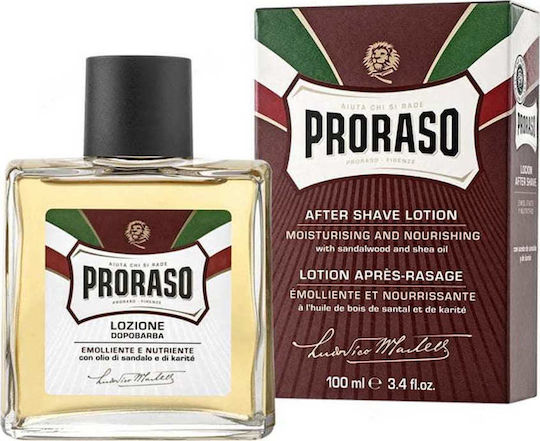 Proraso After Shave Lotion Sandalwood & Shea Butter για Ευαίσθητες Επιδερμίδες 100ml