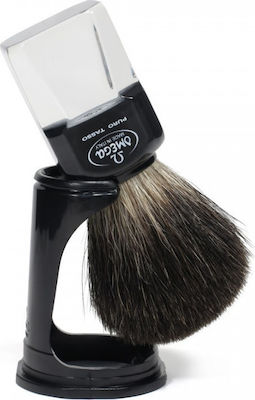 Omega 33175 Shaving Brush with Badger Hair Bristles Black