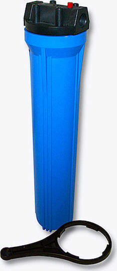 QWaterFilters WHB1 Συσκευή Φίλτρου Νερού Μονή Κεντρικής Παροχής Διατομής 1'' NW.0087.1