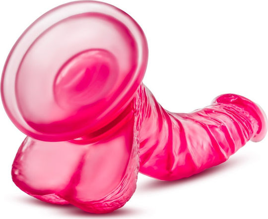 B Yours Sweet n' Hard 7 Realistisches Dildo mit Hoden und Saugnapf Rosa 22cm