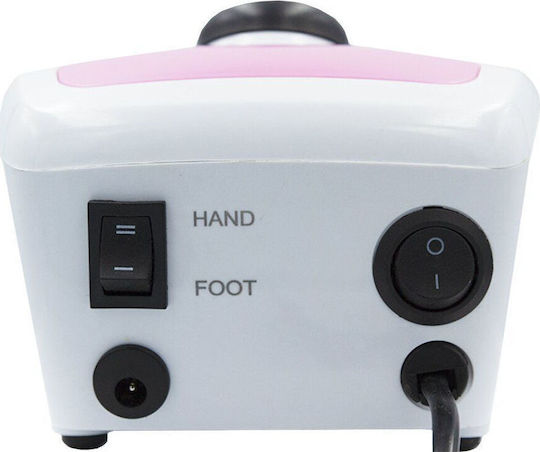DM 206 Nail Drill Power 65W Pink with Pedal with 35000 Rotations per Minute