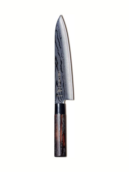 Tojiro Shippu Black Chef Knife of Damascus Steel 24cm FD-1595