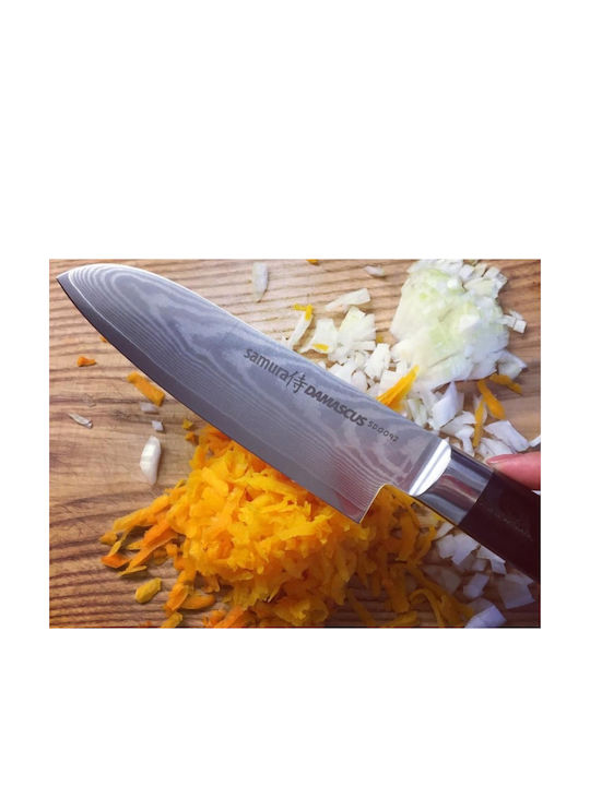 Samura Damascus Knife Santoku from Damascus Steel 14.5cm