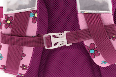 Polo Hard Shell Σχολική Τσάντα Πλάτης Δημοτικού σε Ροζ χρώμα Μ30 x Π15 x Υ36cm